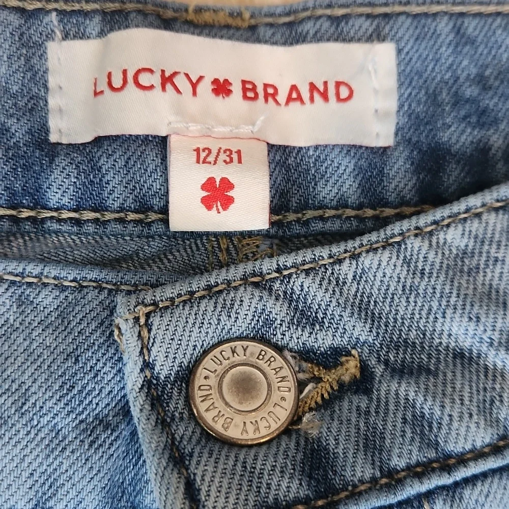 Lucky Brand High Rise Wide Leg Crop - Picture 3 of 6